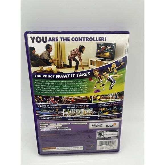 Kinect Sports (Microsoft Xbox 360, 2010) Complete with Manual Tested - Picture 2 of 4